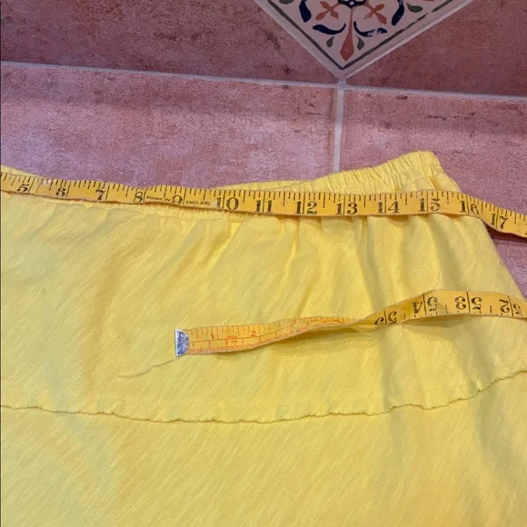 Double D Ranch Vibrant Yellow A-Line Skirt with Floral Embroidery that - Picture 7 of 8